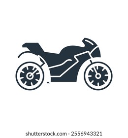 Motorcycle icons  symbol vector elements for infographic web