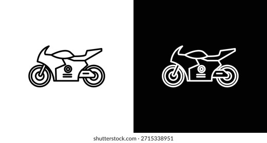 Motorradsymbole, Vektorvorlage, EPS 10 für Design