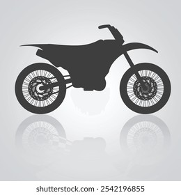 Motorcycle icons, vintage motorcycles, unique icons, and a bike logo with a silver background, Vector illustration