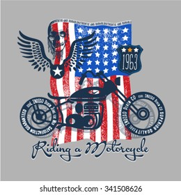 2,346 American Flag On Motorcycle Images, Stock Photos & Vectors ...