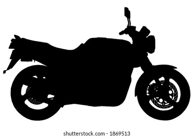 Motorcycle Illustration On White Background Vector Stock Vector ...