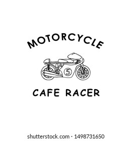 Motorcycle illustration. Vector illustration can be used for topics like motor race even, club motorcycle, shop