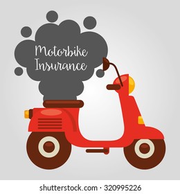 motorcycle insurance design, vector illustration eps10 graphic 