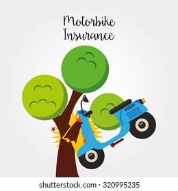 motorcycle insurance design, vector illustration eps10 graphic 