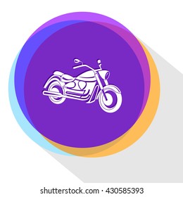 motorcycle. Internet template. Vector icon.