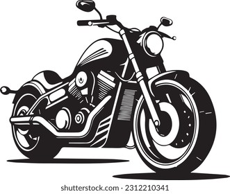 Motorcycle isolated on white background