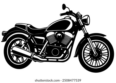 motorcycle isolated on white background