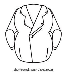 motorcycle jacket wear isolated icon vector illustration design