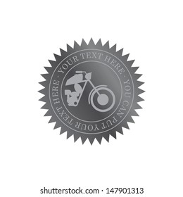 motorcycle label art