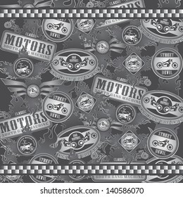 motorcycle label background