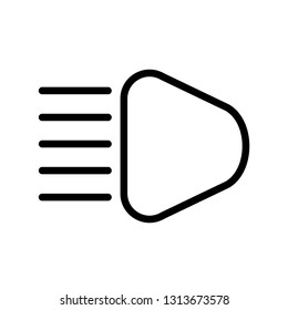 motorcycle lights lamp icon vector