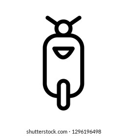 motorcycle line icon
