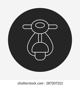 motorcycle line icon