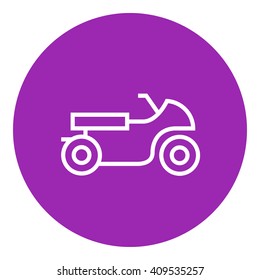 Ícone da linha de motocicleta.