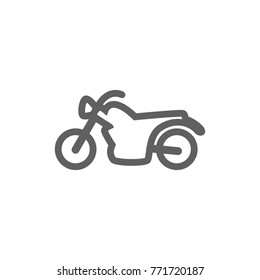 Motorcycle line icon