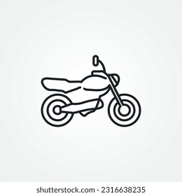 motorcycle line icon. motorbike line icon.