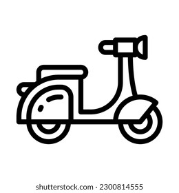 motorcycle line style icon, vector icon can be used for mobile, ui, web