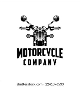 Motorcycle logo with classic and masculine style design