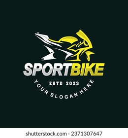 Motorcycle logo design, Bike Vehicle Repair Garage Vector, Symbol Illustration