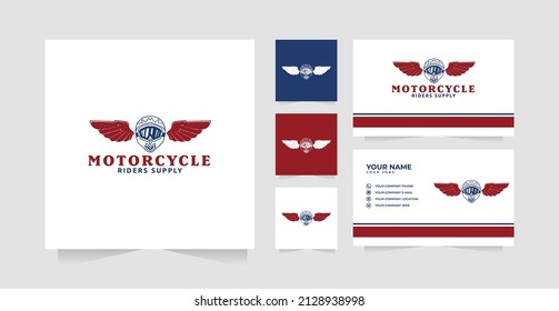 Motorcycle logo design inspiration and business card