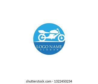 Motorcycle logo design vector