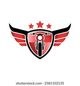 Motorcycle logo design vector, Bike logo template, Creative bike logo design