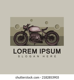 Motorcycle logo design vector illustration