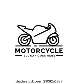 Motorcycle logo design vector illustration