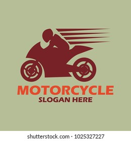 motorcycle logo, emblems and insignia with text space for your slogan / tagline. vector illustration