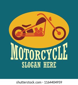 motorcycle logo, emblems and insignia with text space for your slogan / tag line. vector illustration