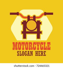motorcycle logo, emblems and insignia with text space for your slogan / tag line. vector illustration