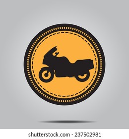 Motorcycle logo and icon 3 , vector illustration