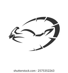 Motorcycle logo icon design illustration