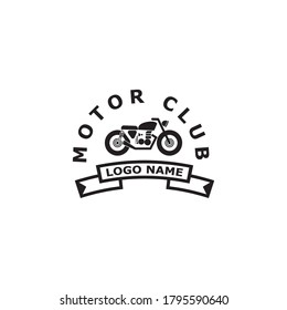 Motorcycle Logo Icon Vector Illustration Design Template