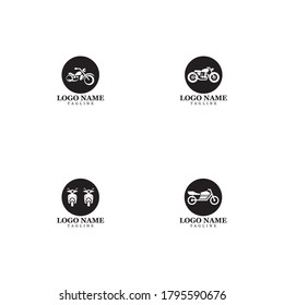 Motorcycle Logo Icon Vector Illustration Design Template