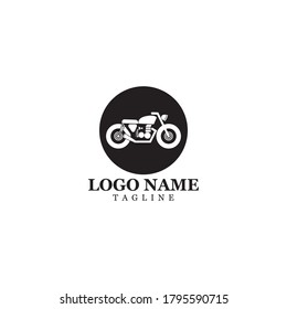 Motorcycle Logo Icon Vector Illustration Design Template