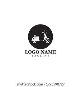 Motorcycle Logo Icon Vector Illustration Design Template