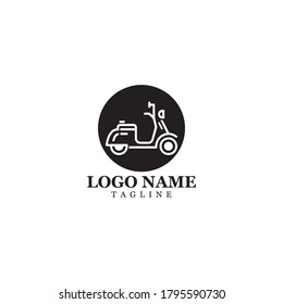 Motorcycle Logo Icon Vector Illustration Design Template