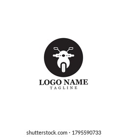 Motorcycle Logo Icon Vector Illustration Design Template