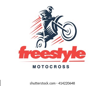 Motorcycle logo illustration, emblem