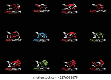 Motorcycle Logo, MotoSport Vehicle Vector, Design For, Automotive, Motorcycle Costume Workshop, Motorcycle Repair, Product Brand, Motogp