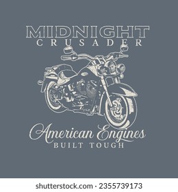 Motorcycle Logo Print Graphic Vector