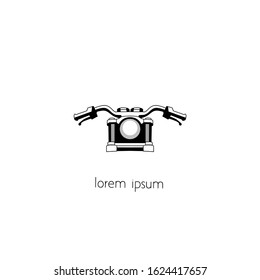 motorcycle logo with a simple concept. suitable for various design purposes.