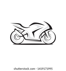 Motorcycle logo template vector illustration