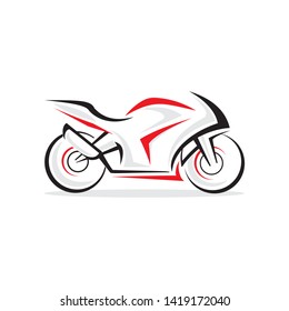 Motorcycle logo template vector illustration