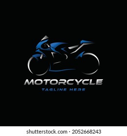 Motorcycle logo template vector illustration