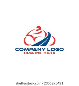 Motorcycle logo template vector illustration
