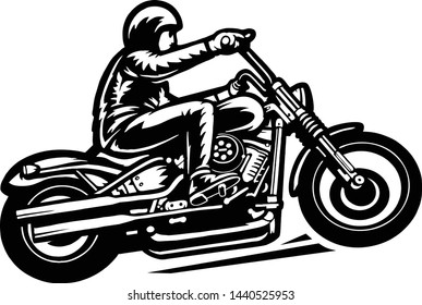Motorcycle Logo Templete Biker Vector Stock Vector (Royalty Free ...