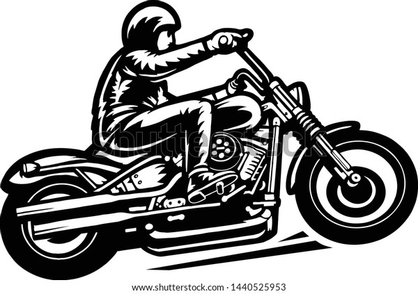 Motorcycle Logo Templete Biker Vector Stock Vector (Royalty Free ...