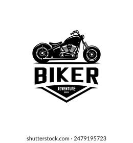 Motorcycle logo vector, biker club